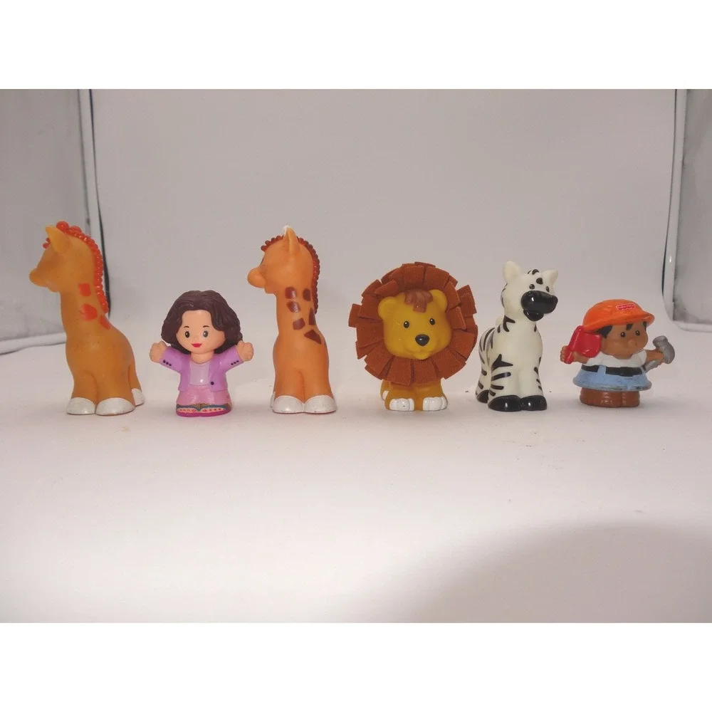 Fisher Price Little People Pink Musical Zoo Train and Musical Safari Train Set